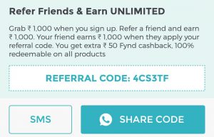Go Fynd Referral Code is 4CS3TF. Get ₹100 fynd points 1 fynd referral code