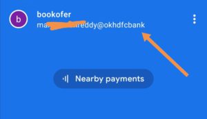 Google pay UPI id