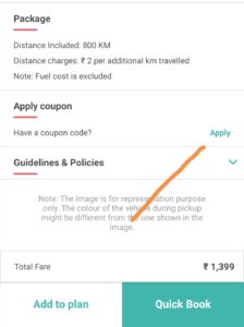 Drivezy apply coupon code