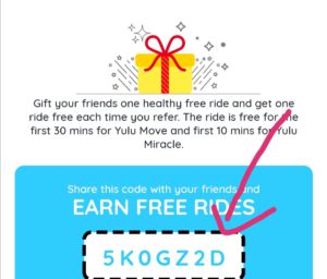 Yulu cycle Referral code