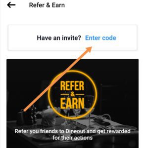 Enter referral code