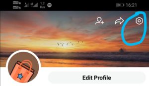 Click on menu on the top