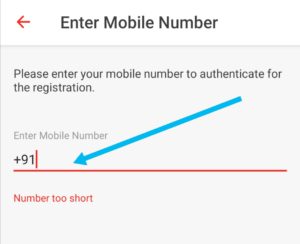 Dent referral link |Get 100 dent points 3 Enter mobile number dent app