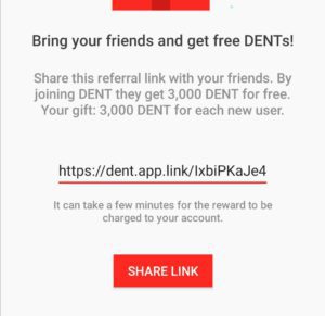 Dent referral link |Get 100 dent points 1 dent referral link