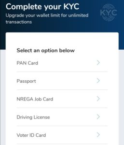 Complete your Mobikwik kyc