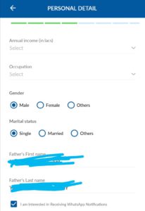 Fill your personal details 