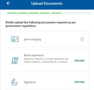 Upload signature here