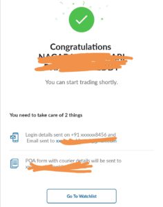 Congratulations you have successfully created angelbroking account.