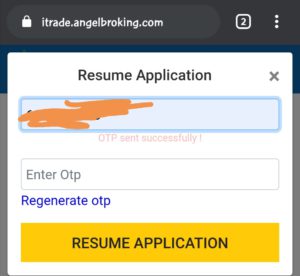 Enter the mobile number that you have used for signup