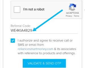 Reliance smart money referral code