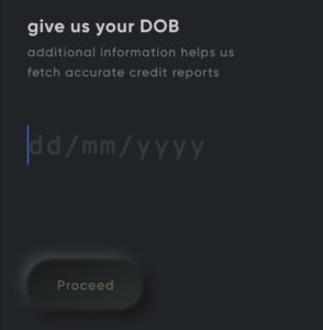 Enter the date of birth