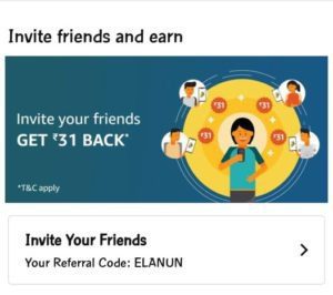 Amazon pay UPI referral code