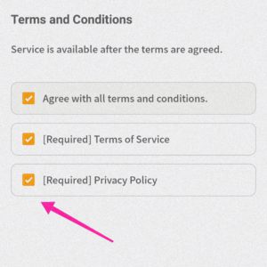 Agree to their terms and conditions
