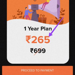 Click on proceed to payment