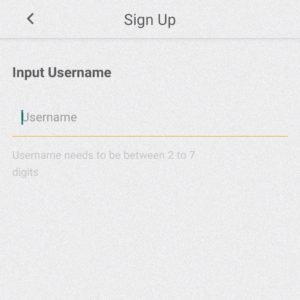 Set 2 to 7 digits username