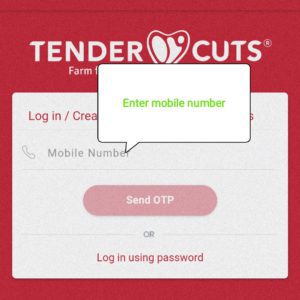 Enter your mobile number 
