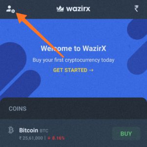 click on the Profile