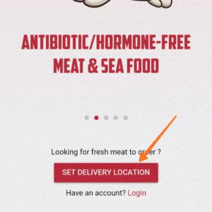 Set delivery location 