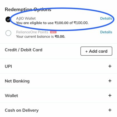How to Use ajio points