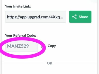 Upgrad referral code