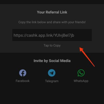 Cashkaro referral code /link
