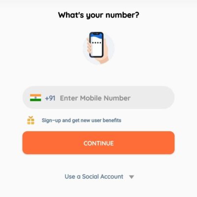 Enter your mobile number 