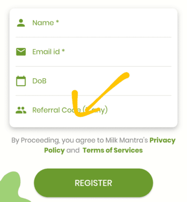 Daily Moo Referral code MM5r6i818. Refer & Earn Rs.100 4 Enter daily moo referral code