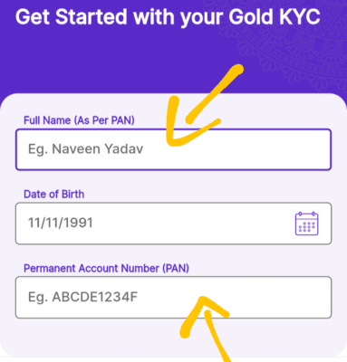 Enter your pan card number