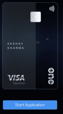 OneCard Referral Code is "friends code". Refer & Earn ₹250. 2 Click on Start application