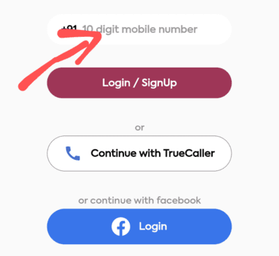 Yes madam enter mobile number