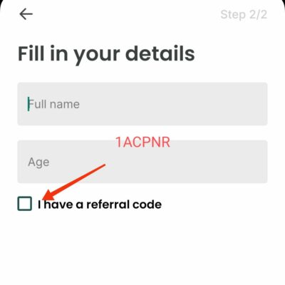 Enter Gullak Referral code