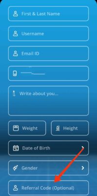 Enter streads referral code