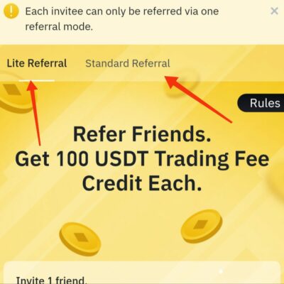 Binance refer and earn