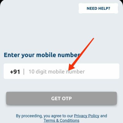 Benny Referral enter mobile number