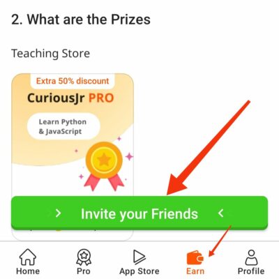 CuriousJr Referral code, link | 50 coins on signup 4 CuriousJr Refer & Earn