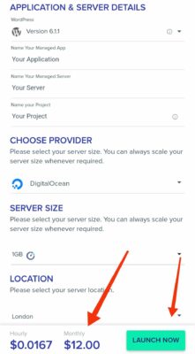 Deploy server in cloudways
