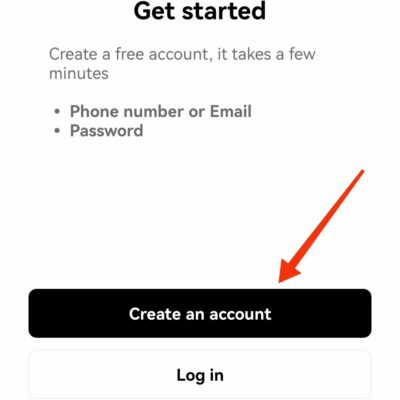 Okx Create an account 