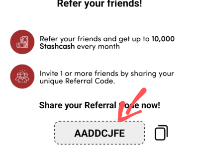 Stashfin referral code
