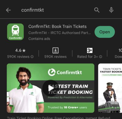 confirmtkt referral code is "39UMSN". Free ₹20 on Signup 2 Download Confirmtkt App