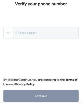 Enter your Mobile Number and verify it OTP