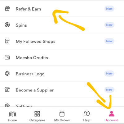 Meesho Refer and Earn