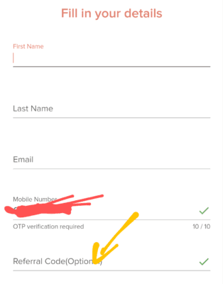 Enter nua Woman Referral code 