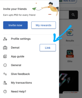 Link demat account in Univest