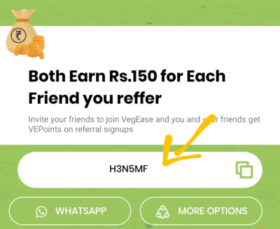 Vegease referral code 