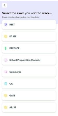 Physics Wallah Referral code is "6281KUZA". Get ₹1000 off 3 Select the Exam You want to Crack.