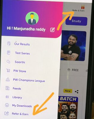 Physics Wallah Referral code is "6281KUZA". Get ₹1000 off 4 Physics Wallah or PW Refer and Earn