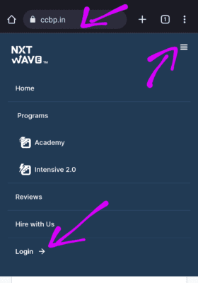 Create account in Ccbp Nxtwave 