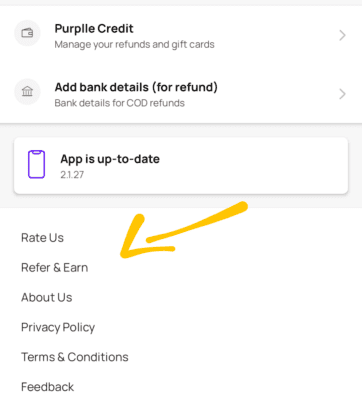 Purplle Refer & Earn