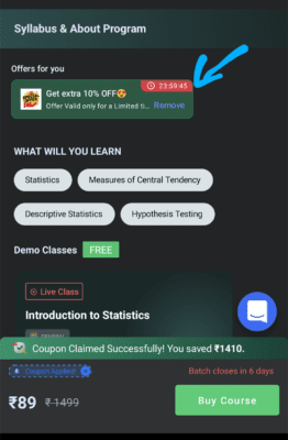 Skill academy Referral Code is P8DP3L. Get ₹40 off 5 Remove Coupon