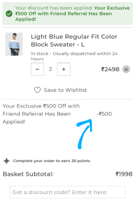 Get ₹500 Off on ₹1500 and above order